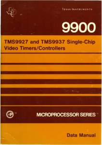 TMS9927 and TMS9937 Single-Chip Video Timers/Controllers Data Manual  IMPORTANT NOTICES
