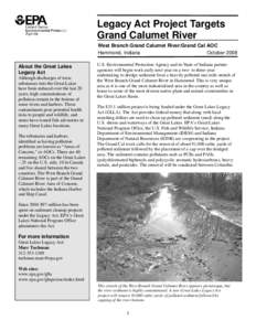 Legacy Act Project Targets Grand Calumet River, October 2008
