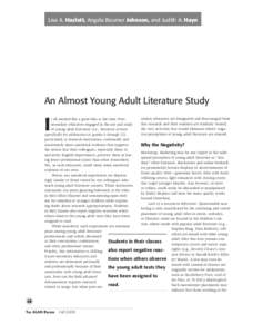 ALAN v37n1 - An Almost Young Adult Literature Study