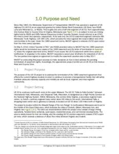 US 53 Draft EIS Chapter 1 - Purpose and Need