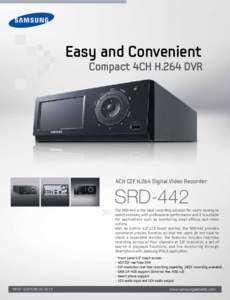 Easy and Convenient  Compact 4CH H.264 DVR 4CH CIF H.264 Digital Video Recorder