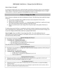 Microsoft Word - HYS Form Changes_ 2006 Revised.doc