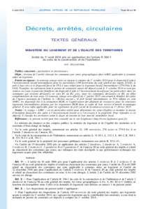 Journal officiel de la République française - N° 180 du 6 août 2014