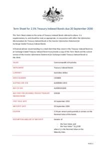 Microsoft WordTerm Sheet - September 2030 Treasury Indexed Bond.rtf