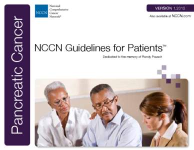 Pancreatic Cancer  VersionAlso available at NCCN.com  NCCN Guidelines for Patients