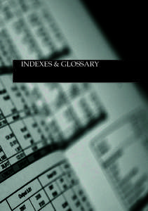 INDEXES & GLOSSARY  COMPLIANCE INDEX This index is prepared from the checklist of annual report requirements contained in attachment F to the Requirements for