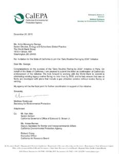 CalEPA Letter - Invitation for the State of California to join the 