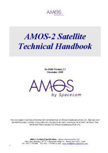 AMOS-2 Satellite Technical Handbook In-Orbit Version 2.1