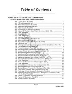 IDAPA 03 - State Athletic Commission.book