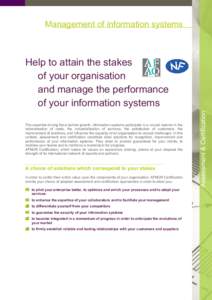 AFNOR Certification - MANAGEMENT of INFORMATION SYSTEMS