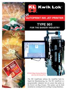 W E N AUTOPRINT INK JET PRINTER TYPE 901  FOR THE BAKERY INDUSTRY