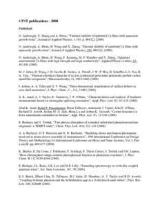 CINT publicationsPublished: O. Anderoglu, X. Zhang and A. Misra, 
