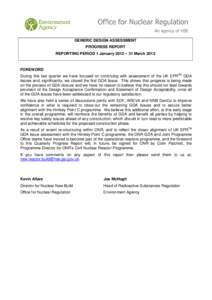 Generic Design Assessment - Quarterly Report April[removed]June 2011