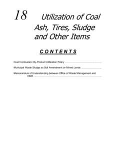 Microsoft Word - sect 18 - Utilization of Coal Ash, Tires, Sludge.doc