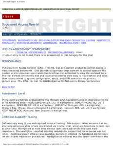 IT03.09 Warfighter Assessment