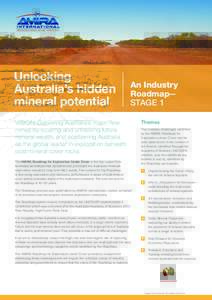 Delivering solutions through collaboration  Unlocking Australia’s hidden mineral potential