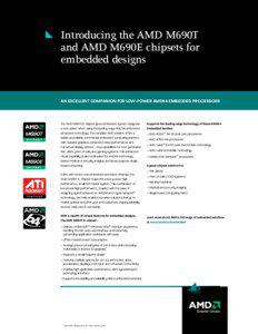 X86 architecture / AMD Turion / Athlon 64 / AMD 690 chipset series / HyperTransport / X86-64 / Athlon / ATI Technologies / AMD mobile platform / Computer hardware / Advanced Micro Devices / Fabless semiconductor companies