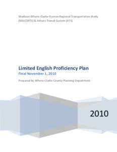 Limited English Proficiency Plan