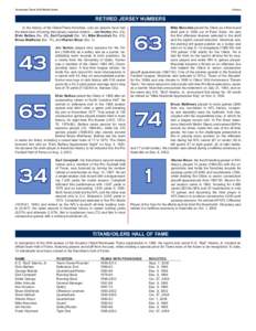 Tennessee Titans 2015 Media Guide  History RETIRED JERSEY NUMBERS
