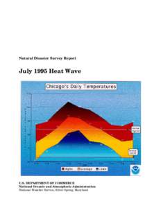 Natural Disaster Survey Report  July 1995 Heat Wave U.S. DEPARTMENT OF COMMERCE National Oceanic and Atmospheric Administration