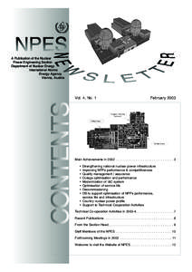 A Publication of the Nuclear Power Engineering Section Department of Nuclear Energy International Atomic Energy Agency Vienna, Austria