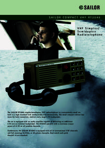 SAILOR COMPACT VHF RT2048  VHF Simplex/ Semiduplex Radiotelephone