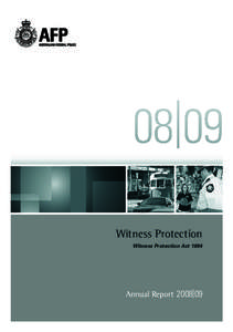 Australian Federal Police Witness Protection Annual Report