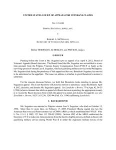 UNITED STATES COURT OF APPEALS FOR VETERANS CLAIMS  NOSIMONA SUGUITAN, APPELLANT, V.