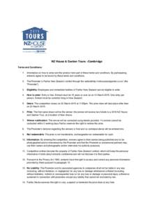 Microsoft Word - Cambridge NZHG Tours Terms and Conditions.docx