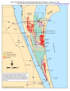 SHELLFISH HARVESTING CLASSIFICATION AREA MAP #79 (Effective: December 28, 2009) South Banana River (#79) Shellfish Harvesting Area in Brevard County Current status of this area MERRITT ISLAND 3