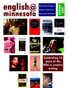 minnesota  College of Liberal Arts University of Minnesota  SPRING