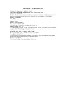 ANGLEDOOL 1: [removed]map sheet area McGann, T.D., Kingswood, R. & Bell, D[removed]Vegetation of Narran Lake Nature Reserve, North Western Plains, NSW Cunninghamia 7(1): 43–63 A total of 330 taxa were recorded in seven 