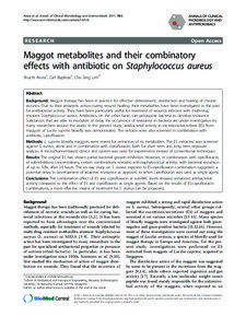 Arora et al. Annals of Clinical Microbiology and Antimicrobials 2011, 10:6 http://www.ann-clinmicrob.com/content[removed]