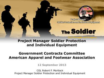 Project Manager Soldier Protection and Individual Equipment Our Strength and Purpose  Project Manager Soldier Protection