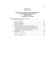 179  SECTION IV (pages 179 to[removed]Report of the Working Group of Technical Experts