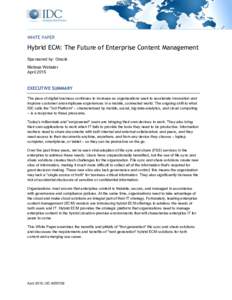 Hybrid ECM: The Future of Enterprise Content Management