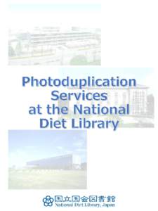Photoduplication Services at the National Diet Library