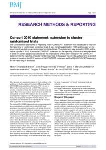 BMJ 2012;345:e5661 doi: bmj.e5661 (Published 4 SeptemberPage 1 of 21 Research Methods & Reporting