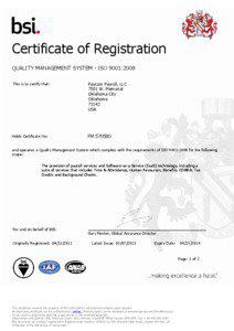 Certificate of Registration QUALITY MANAGEMENT SYSTEM - ISO 9001:2008 This is to certify that: