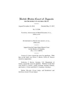 United States Court of Appeals FOR THE DISTRICT OF COLUMBIA CIRCUIT Argued November 24, 2014  Decided May 15, 2015