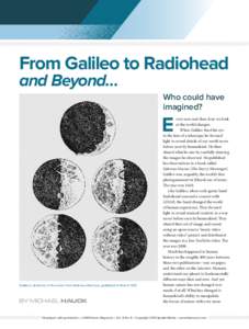 From Galileo to Radiohead and Beyond… Who could have imagined?