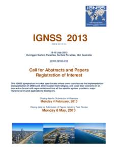 The Satellite Navigation and Positioning Group at the University of New South Wales (UNSW) is proud to host the GNSS-2004 conf