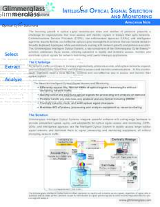 Intelligent Optical Signal Selection and Monitoring Application Note Select Extract