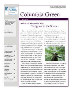 UF/IFAS Columbia County Extension Commercial Horticulture Newsletter Columbia Green UF/IFAS Columbia County Extension