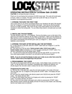 Microsoft Word - Zurich Safe Z-35EDL Operating Manual.doc