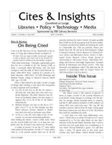 Cites & Insights: Crawford at Large 7:4
