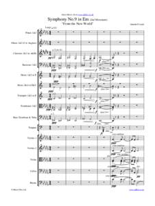 Sheet Music from www.mfiles.co.uk  Symphony No.9 in Em (2nd Movement) 