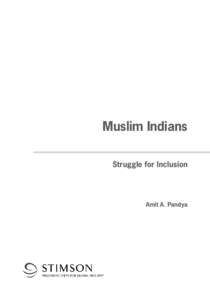 Muslim Indians Struggle for Inclusion Amit A. Pandya  Copyright © 2010