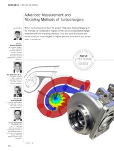 RESE ARCH SUPERCHARGING  Advanced Measurement and Modelling Methods of Turbochargers AUTHORS