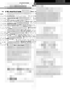Construction Health & Safety Manual Ch 11: Eye Protection